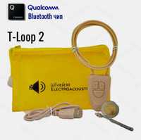 *ПОД НАЕМ* Блутут бръмбър слушалки T-Loop 2 за преписване с микрофон