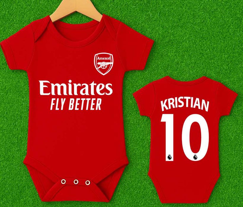 БЕБЕШКО боди ARSENAL / Арсенал с ИМЕ и НОМЕР! Или на ОТБОР по избор!