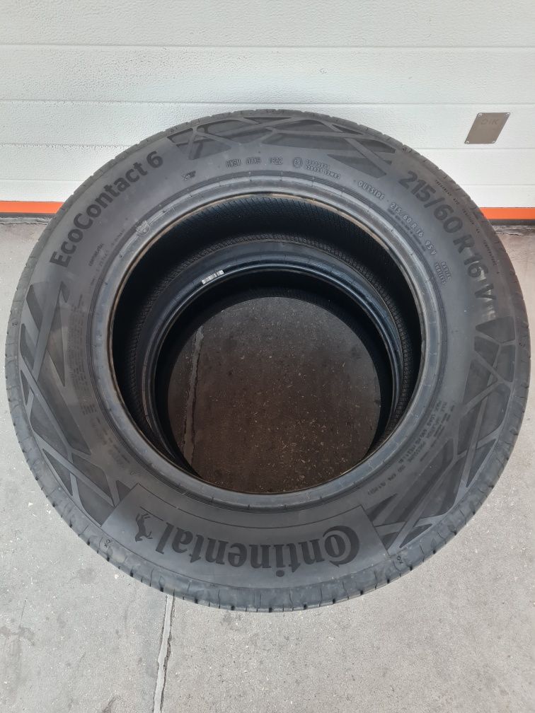 Летни гуми 2 броя CONTINENTAL EcoContact6 215 60 R16 дот 1822