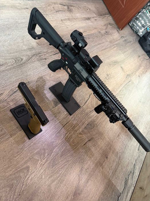 Airsoft Реплики HK 416 и Glock 17 FA