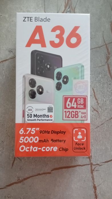 Продаю новый мобильный телефон ZTE Blade А36