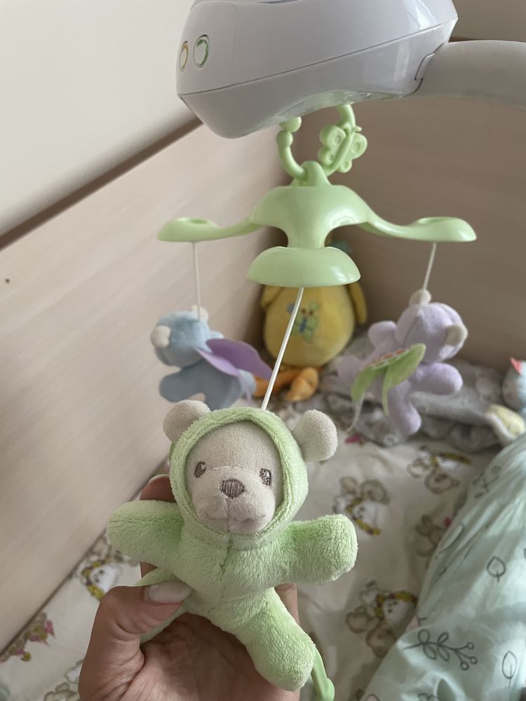 Музикална въртележка Fisher Price Мечета пеперуди 3в1