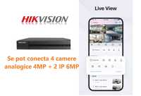 DVR Hikvision Hiwatch 4 canale 4MP + 2 IP HWD-6104MH-G4