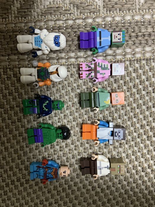 Lego человечки майнкрафт