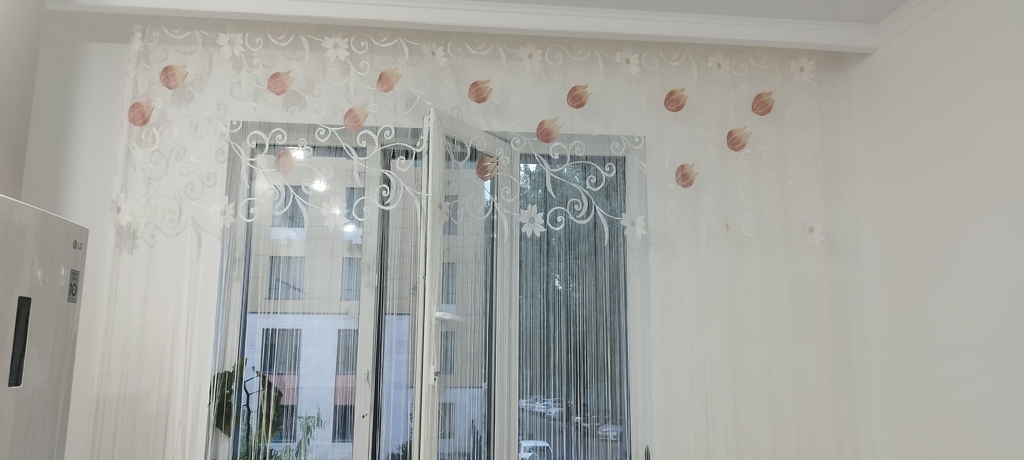Тюль на кухню красота