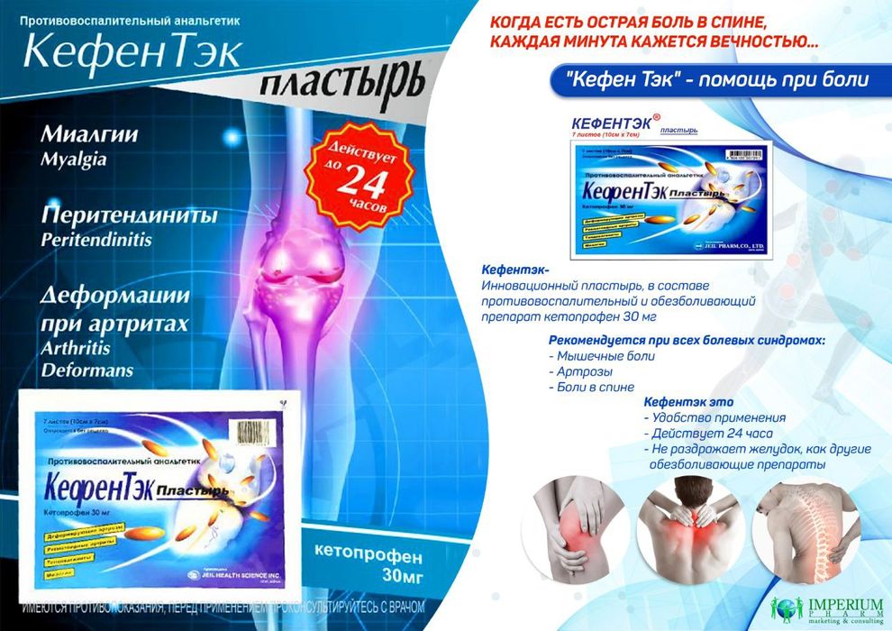 Легенда вернулась! Кефентэк пластырь.! При болях в спине!