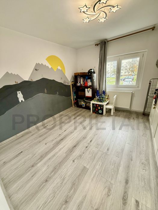 3 cam. decomandat, 75 mp, parter, bloc reabilitat, la20 min centru Buc