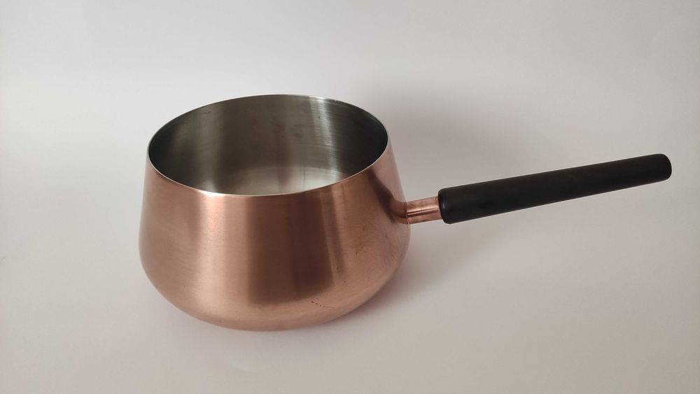 Швейцарска масивна медна касерола с хром никелово покритие