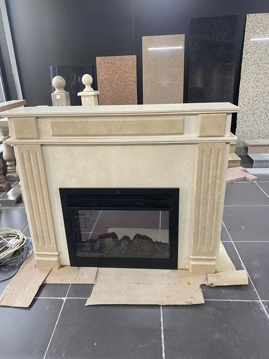 Продажа-Изготовление каминов из натурального Мрамора