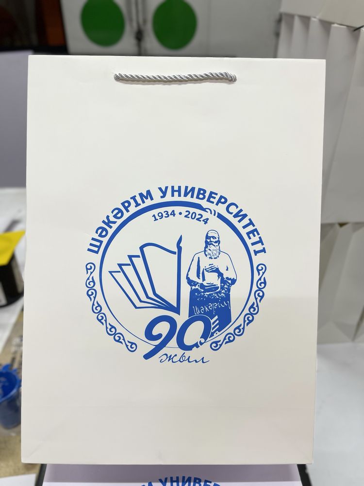 Пакеты с логотипом 100тг то, дизайн в подарок