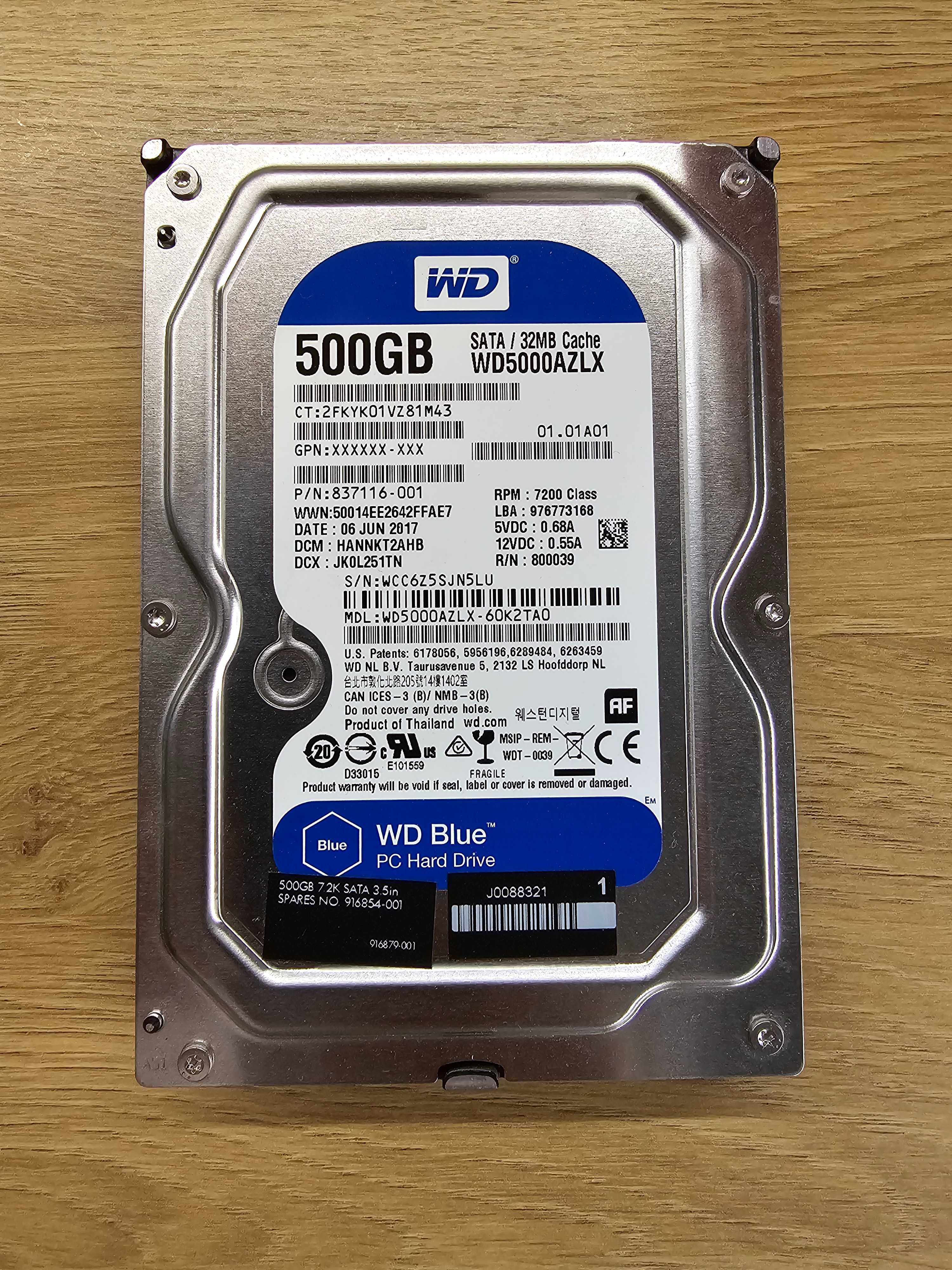 Хард диск WD 500GB/ SATA 3.5 инча