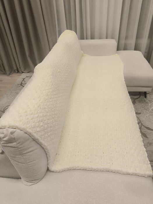 Пледы из пряжи ализе пуффи.