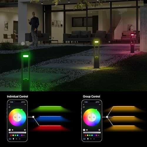 Ново Интелигентно външно осветление за алеи и дворове RGB контрол