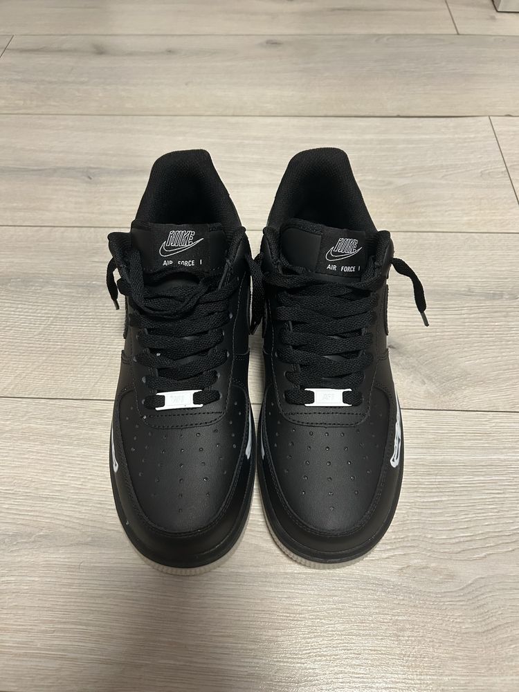 Air force 1 skeleton negru