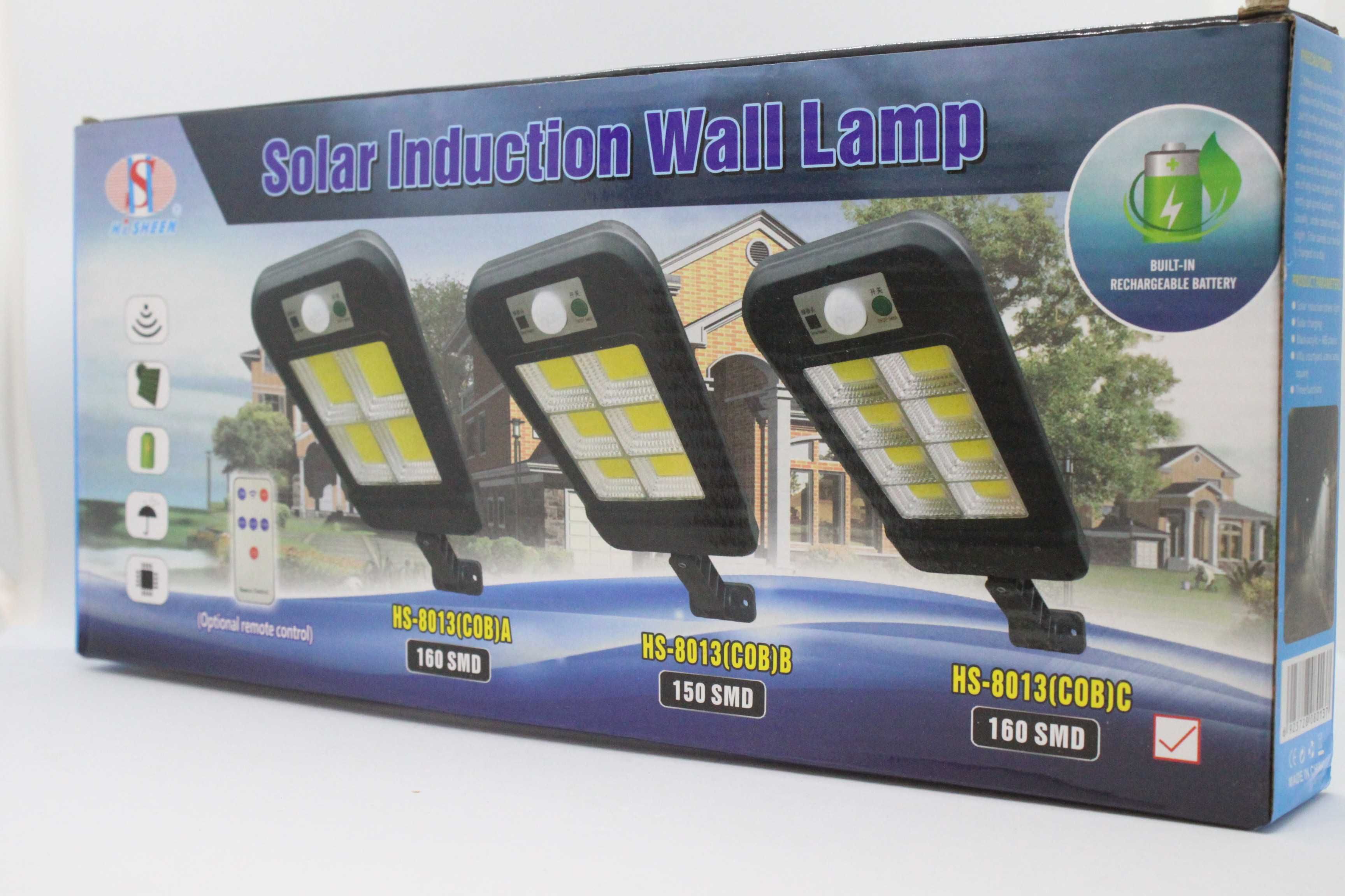 Lampa solara COB C 160 LED COB 8 casete