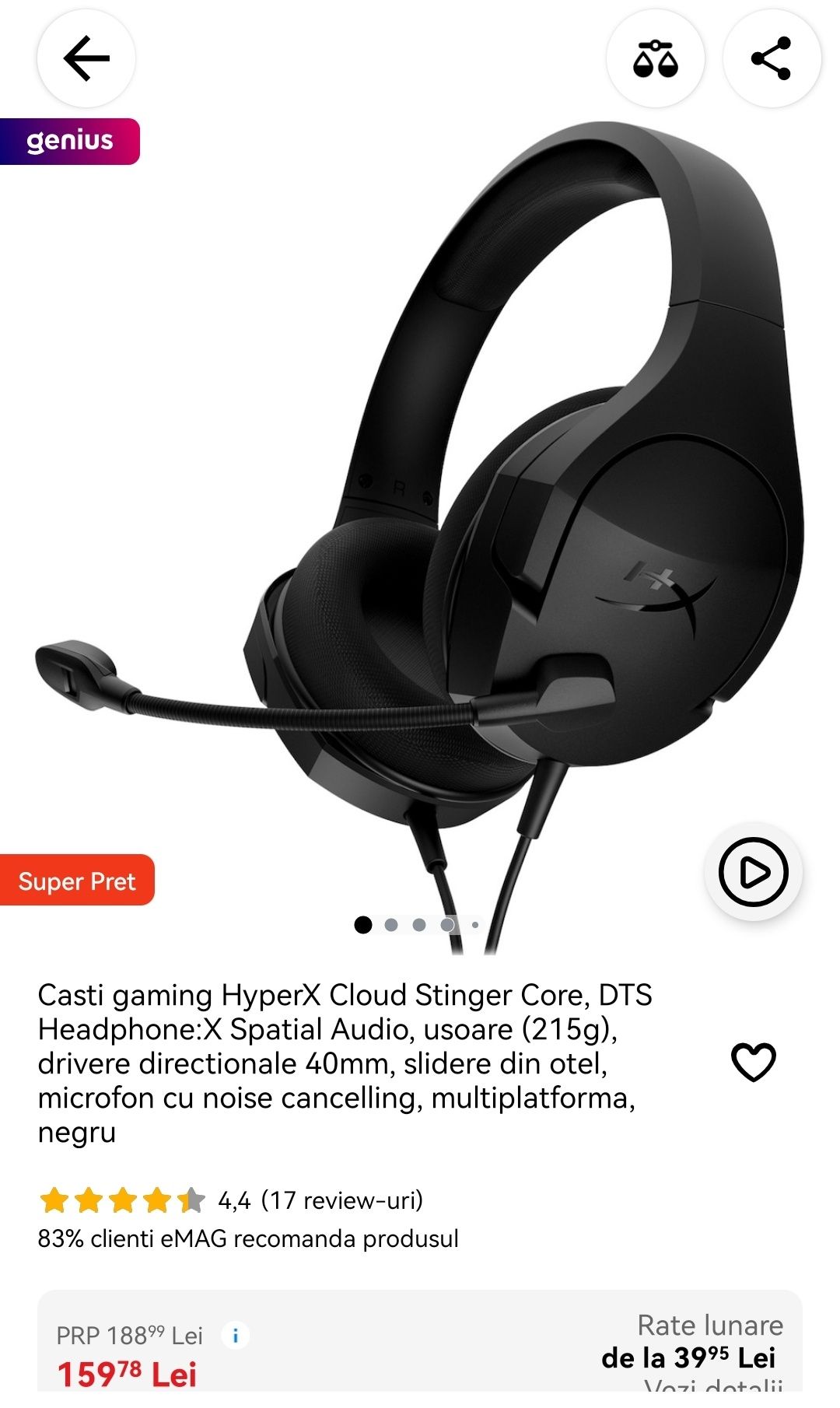 Casti gaming hyperx