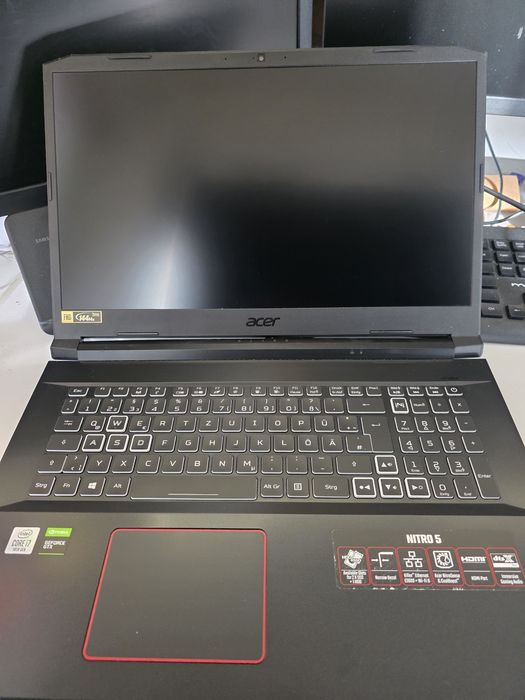 Acer Nitro 5 AN517 (17.3" 144Hz)-i7Gen10,GTX1660Ti-DEFECT/PIESE