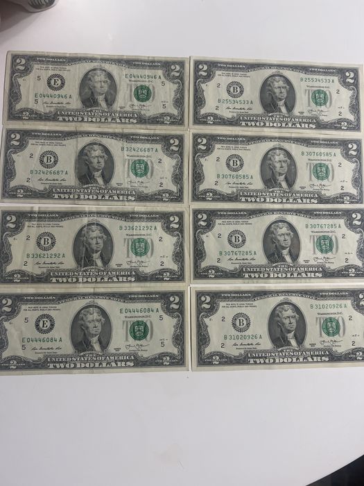 Продаются 2$ купюры