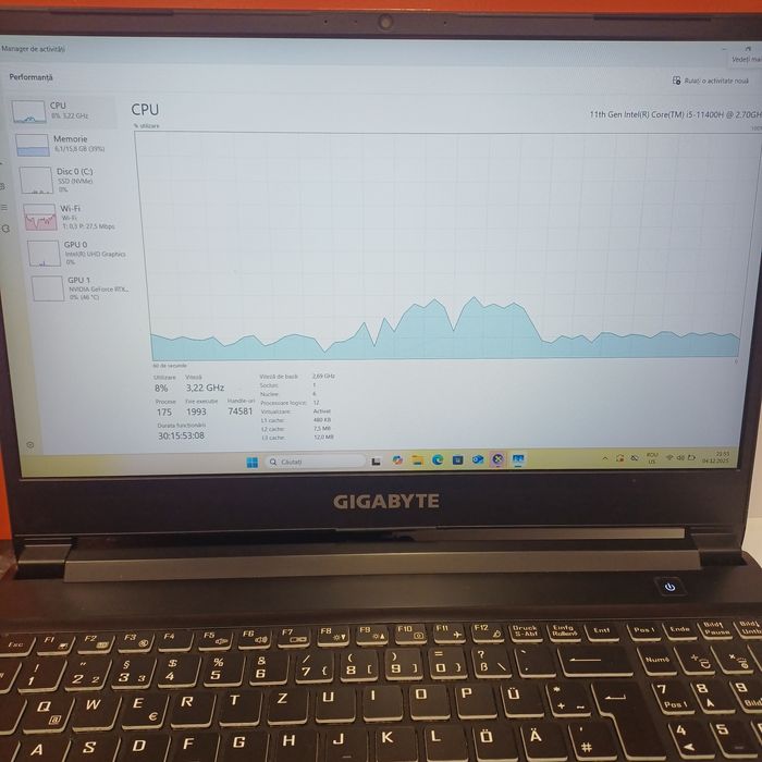 Hope Amanet P1/ Laptop Gigabyte G5 GD i5-11400H 16 GB RAM NVIDIA 3050