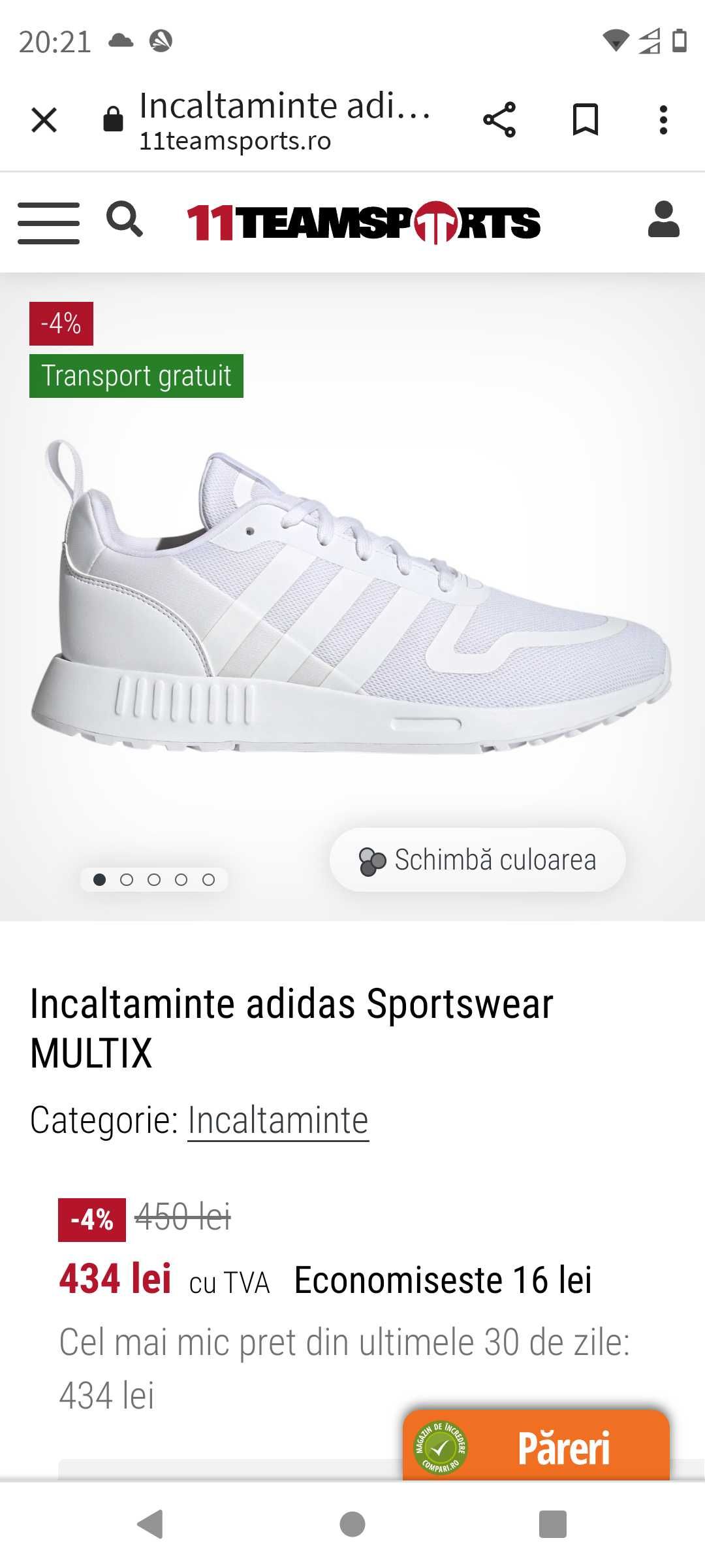 Vând adidași Adidas multix albi, noi cu eticheta și cutia lor.