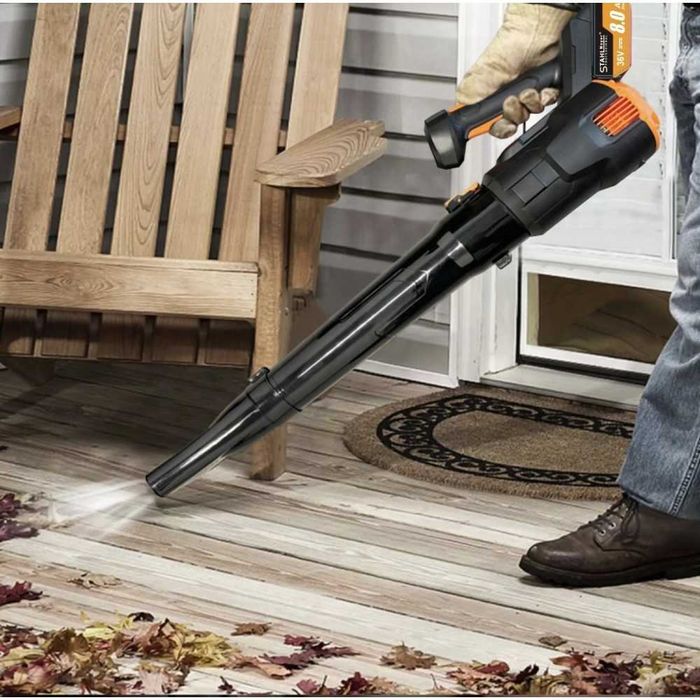 НЕМСКА Акумулаторна въздуходувка за листа STAHLMAYER 36V 8AH+ЛЕД ФЕНЕР