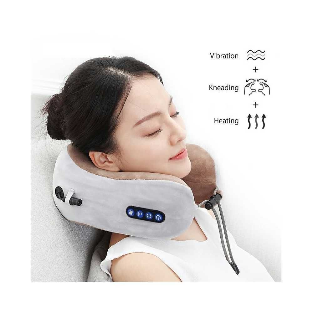 U-образна електрическа масажна възглавница, цервикална опора