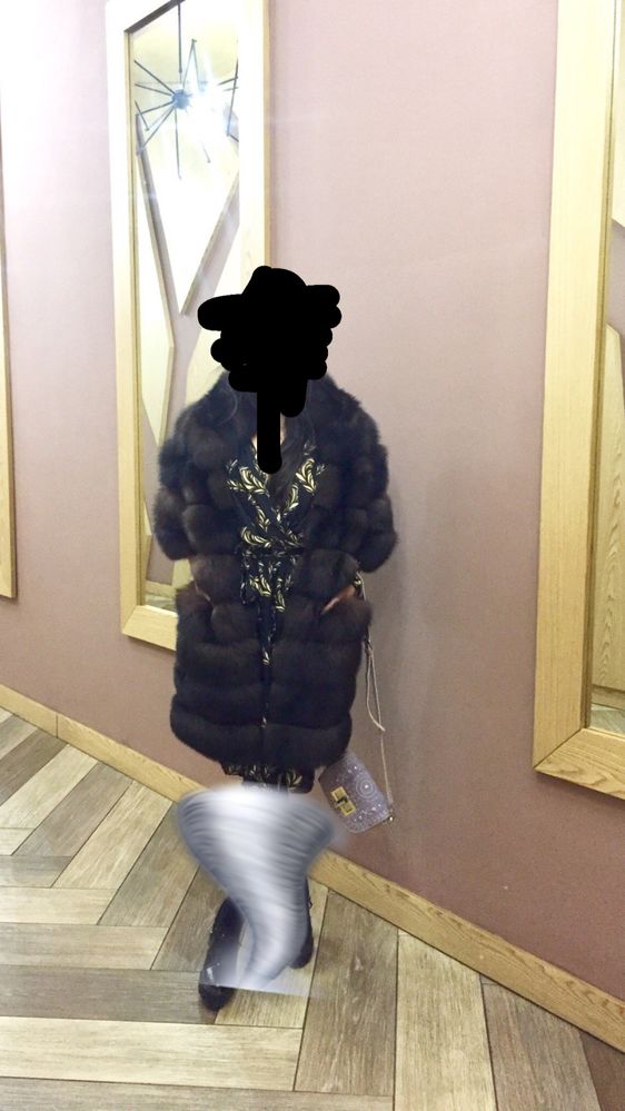 Шуба из песца