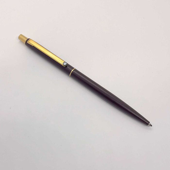 Оригинална химикалка Montblanc SlimLine - Бордо / златни елементи