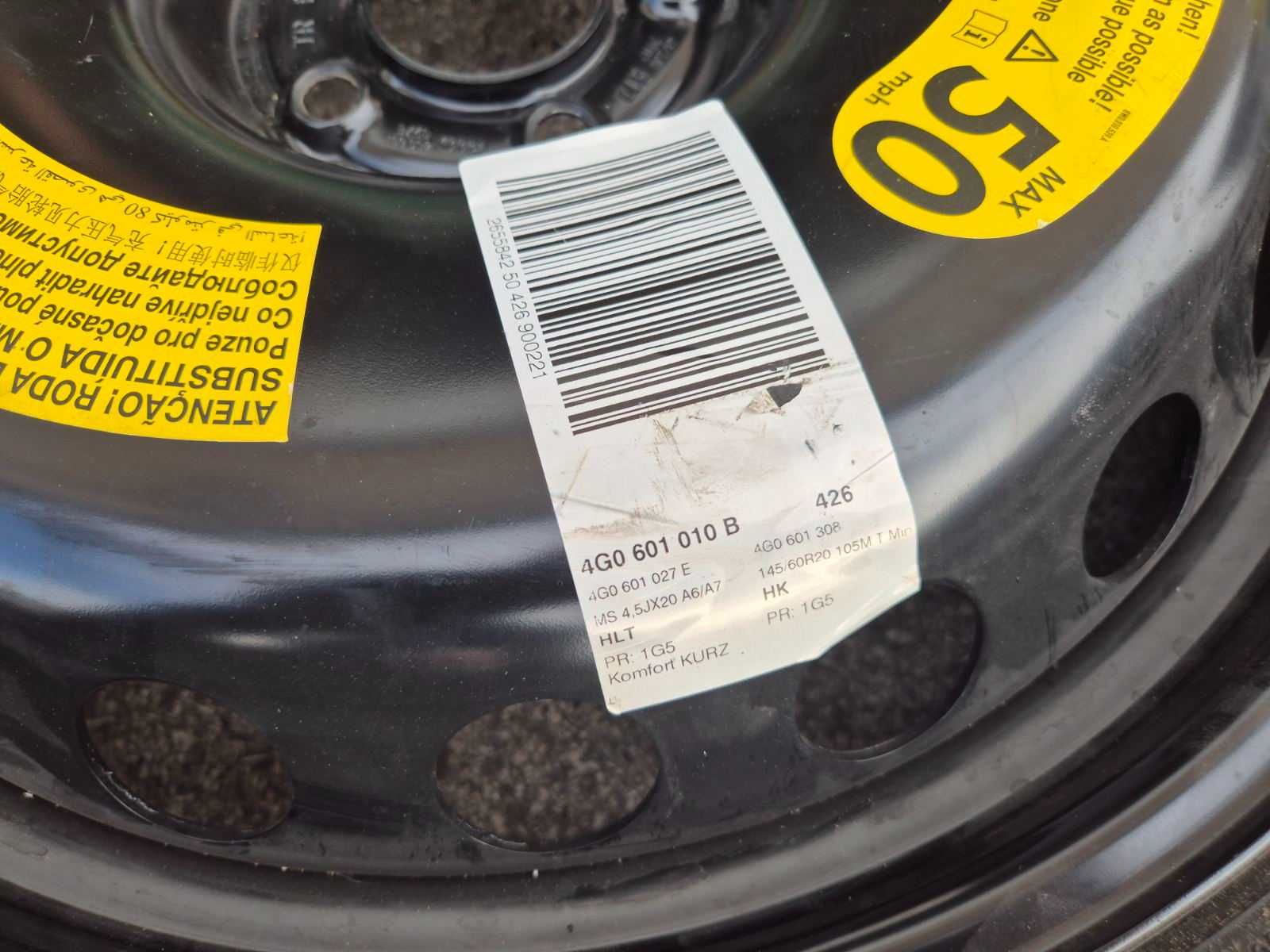 5х112/20 патерица VW Audi резервна гума Фолксваген Ауди