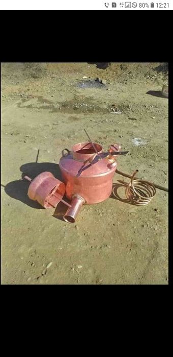 Vând cazan de țuică la 100 de Litri  cu fundul de 4 mm