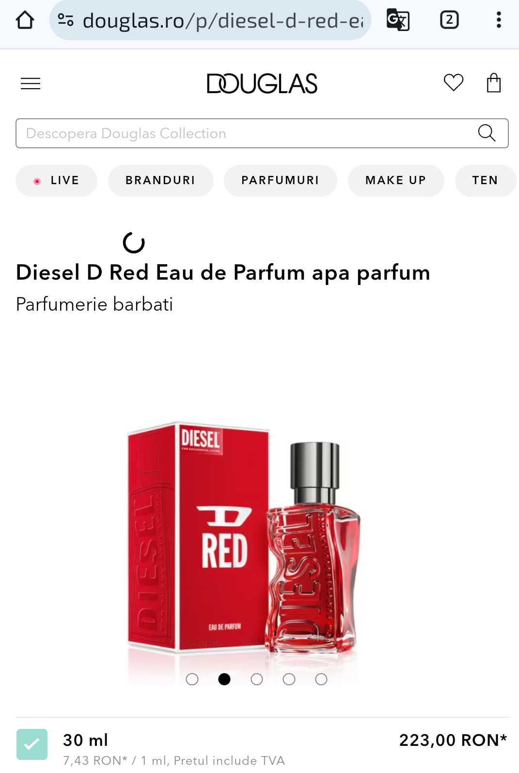 Vand parfum barbati Diesel D Red