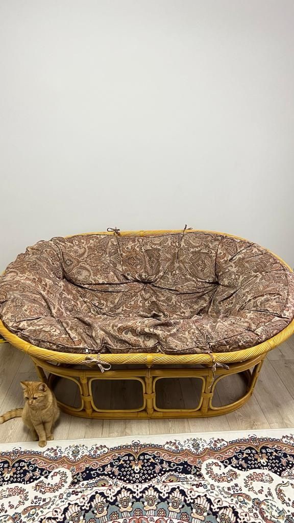 Диван и кресло из ротанга
