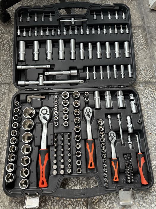 КОМПЛЕКТ инструменти 171 части "1/4"-3/8"-1/2" PREMIUM