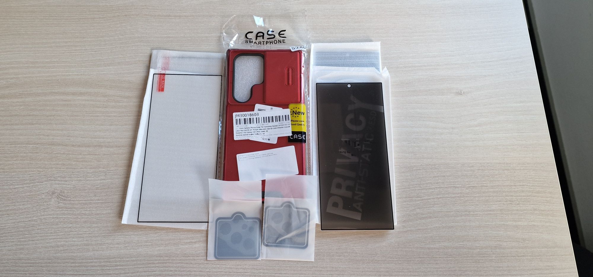 Samsung Galaxy S24 Ultra сет протектори и удароустойчив гръб