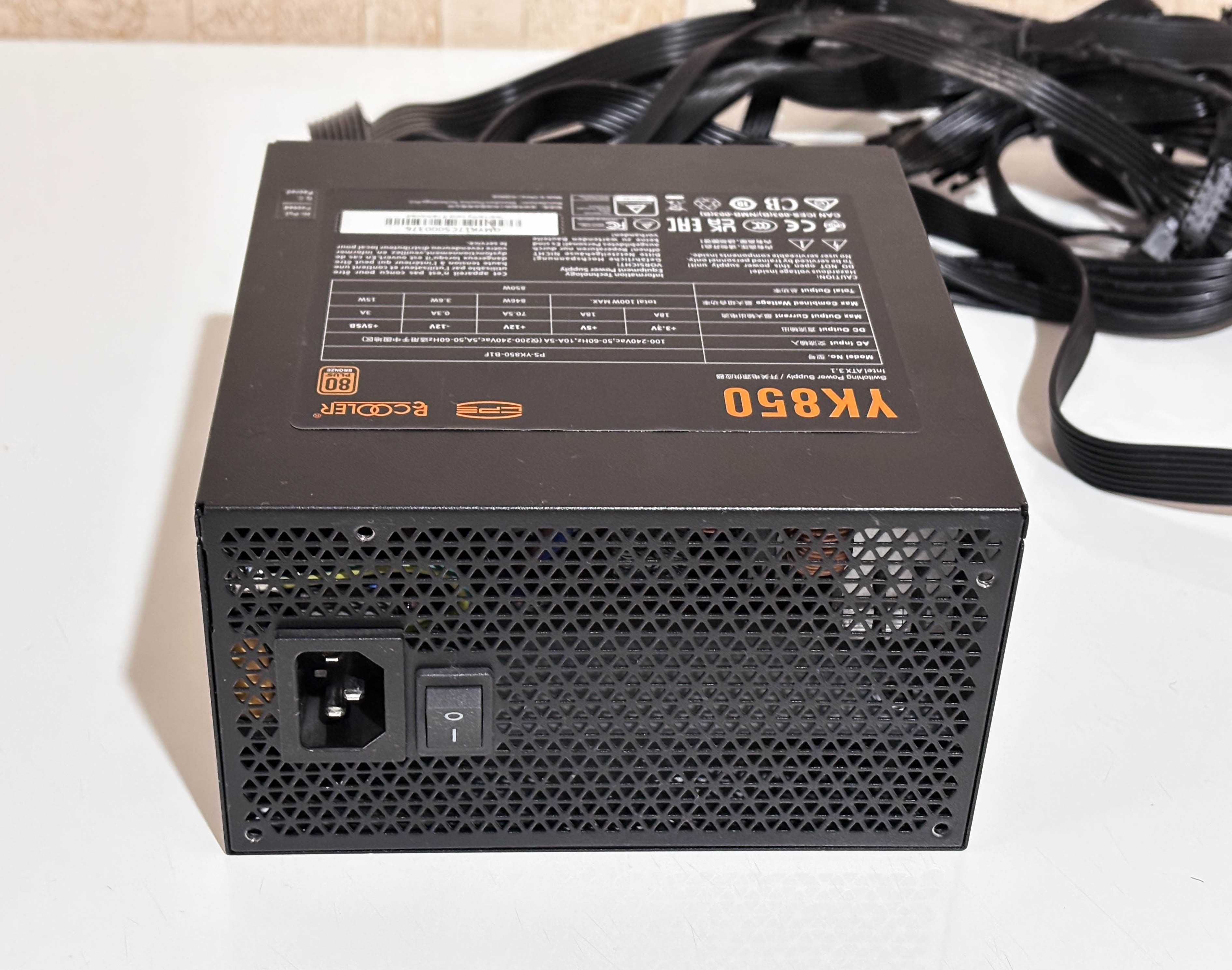 Блок питания PCcooler YK850 850 Вт