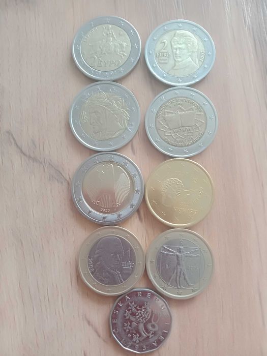 Продам коллекционные - юбилейные монеты  а также монеты ЕС