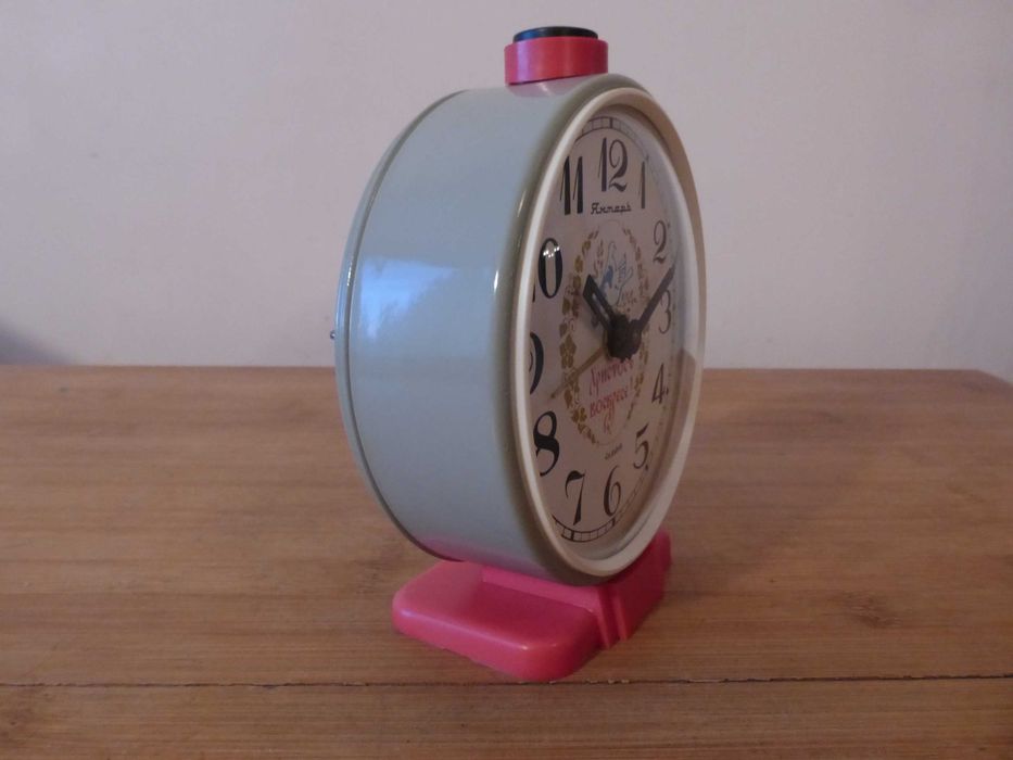 Рядък Великденски будилник Янтар часовник