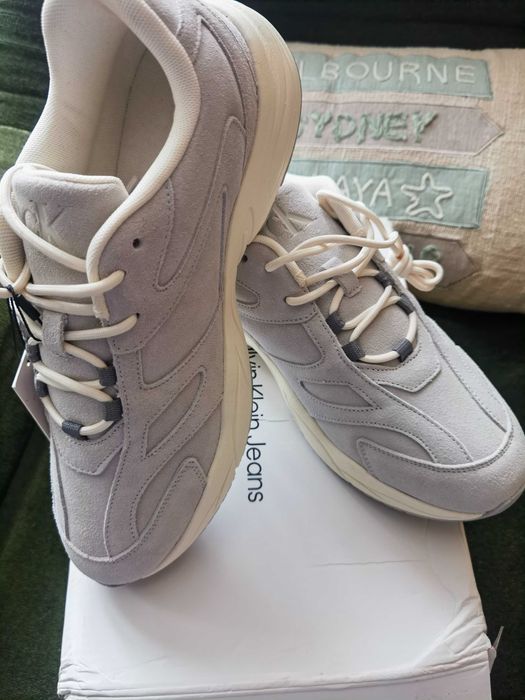 Нови маратонки Calvin Klein Jeans Retro Tennis Low Mg Mix велур 43