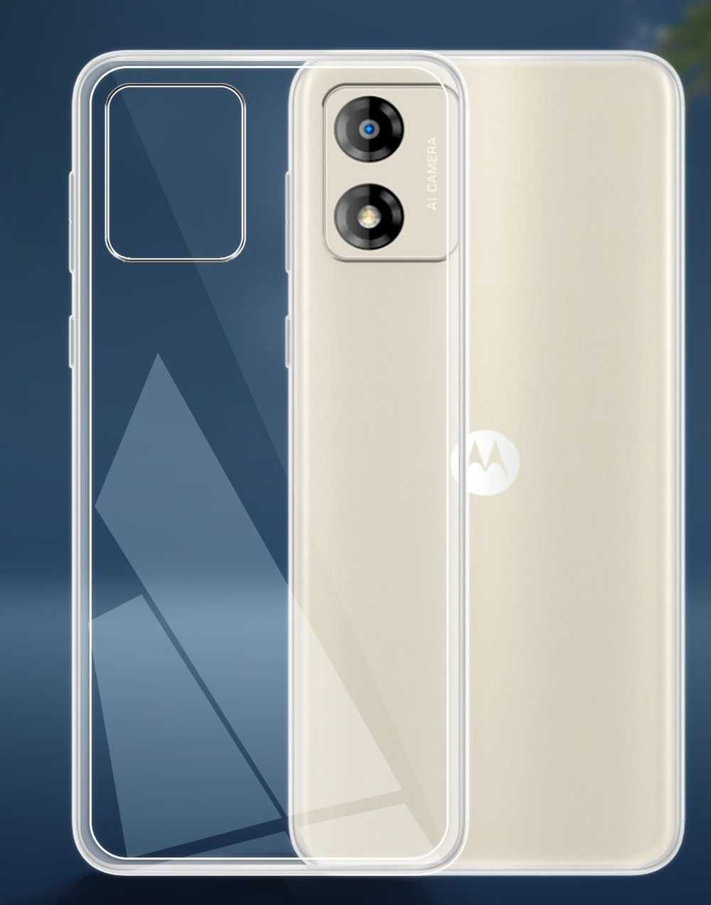 Motorola E13 - Силиконов Прозрачен Кейс Гръб
