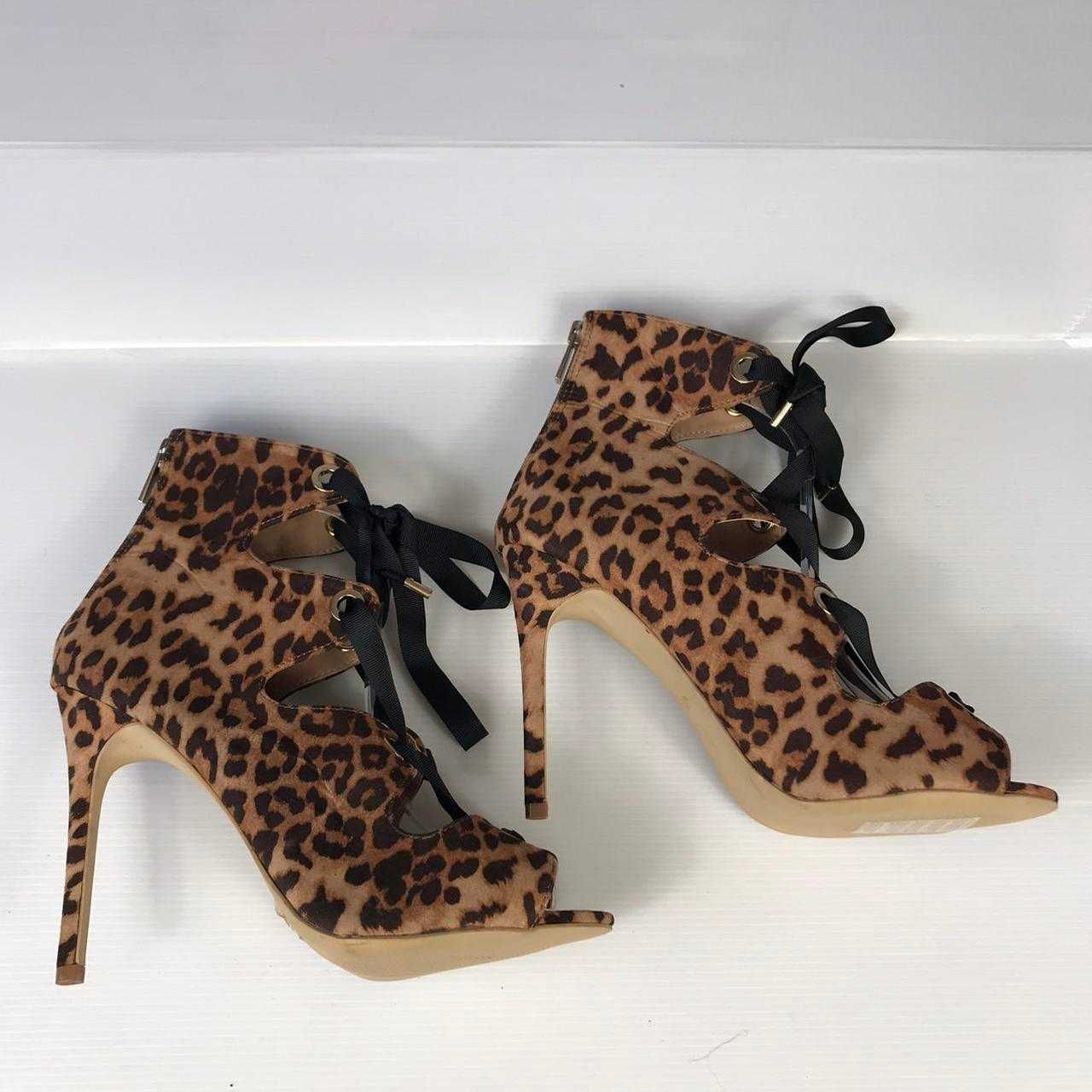 Pantofi imprimeu leopard "Atmosphere", cu toc, marimea 38