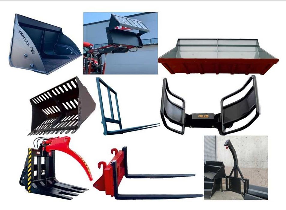 Incarcator pe tiranti 1300 kg 3.5 m pentru tractor 50 - 80 cp | Prof3