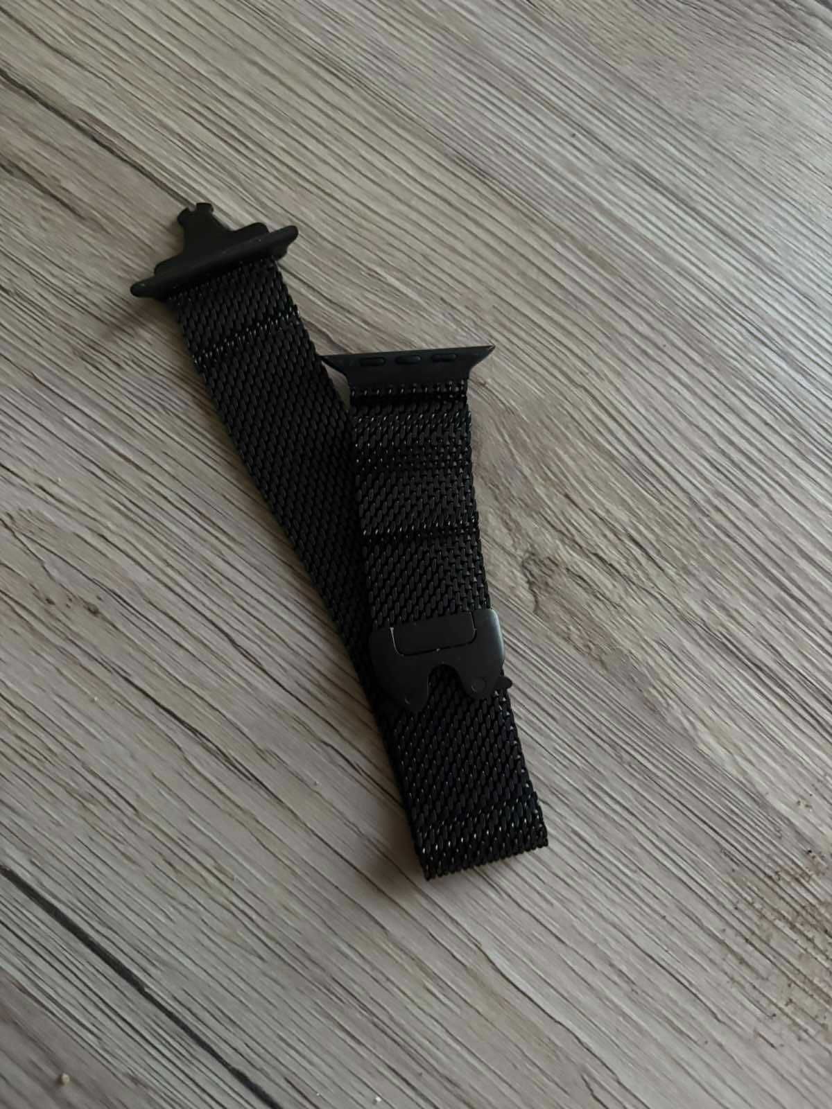 Оригинална Apple Watch Strap -49mm Black Titanium Milanese Loop -Large