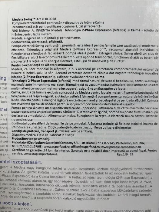 Pompa san electrica Medela swing