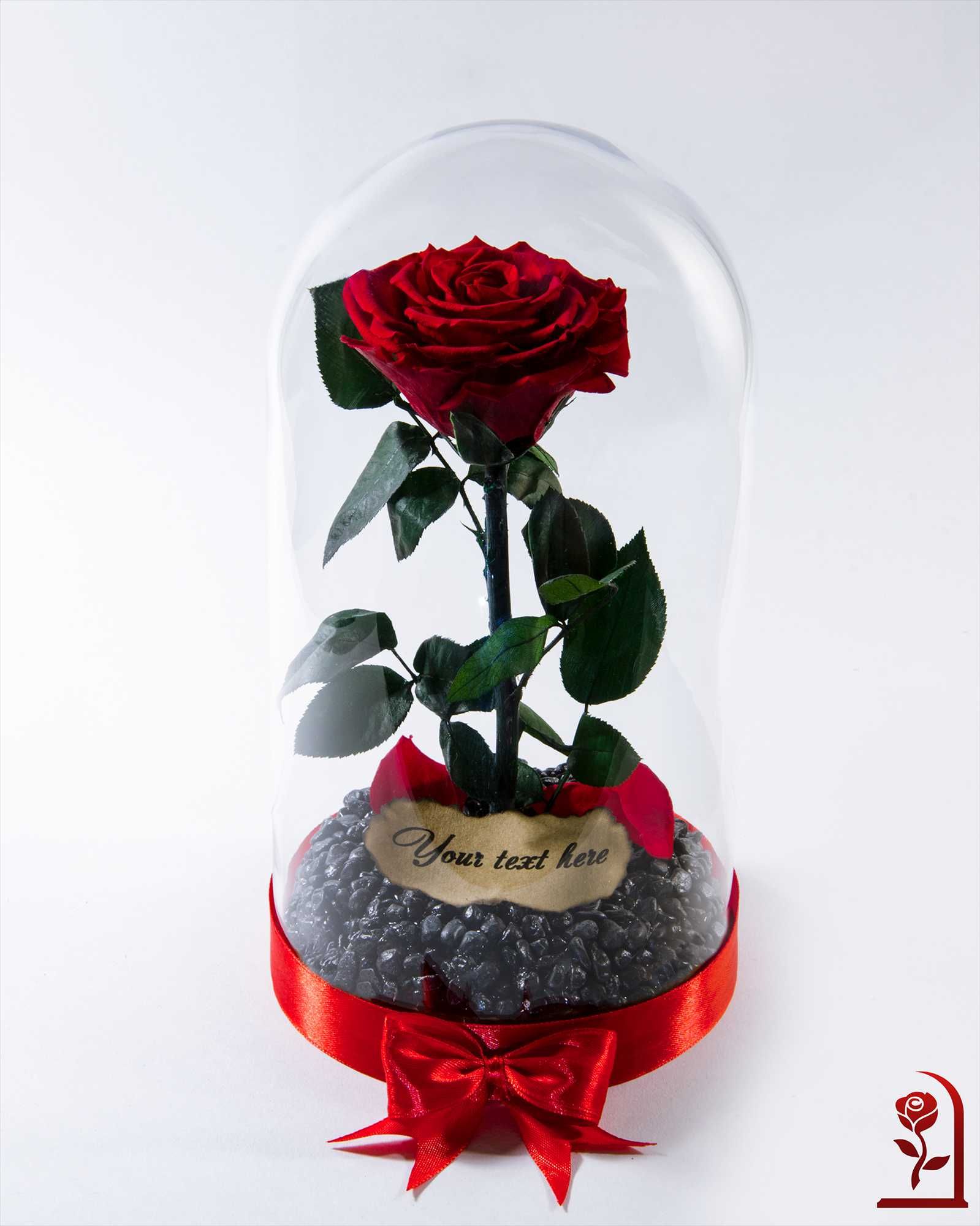 Истинска Вечна Роза в Стъкленица / Роза Подарък за Рожден Ден на Жена