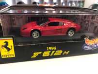 Колекционерски модел метална количка HOT WHEELS FERRARI F512 1994 1:43