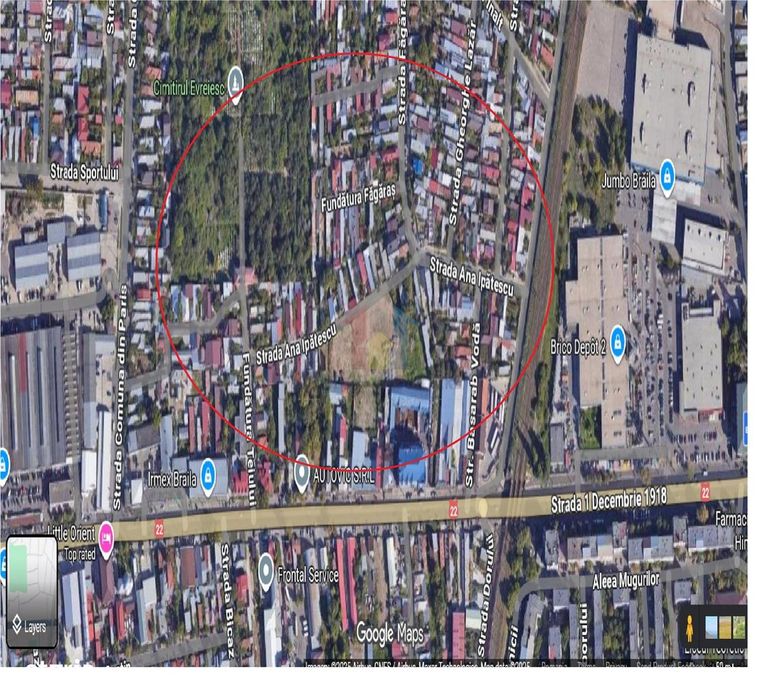 Teren Chercea-(Brico Dept Jumbo) 300 mp cu 10m front la strada posibil