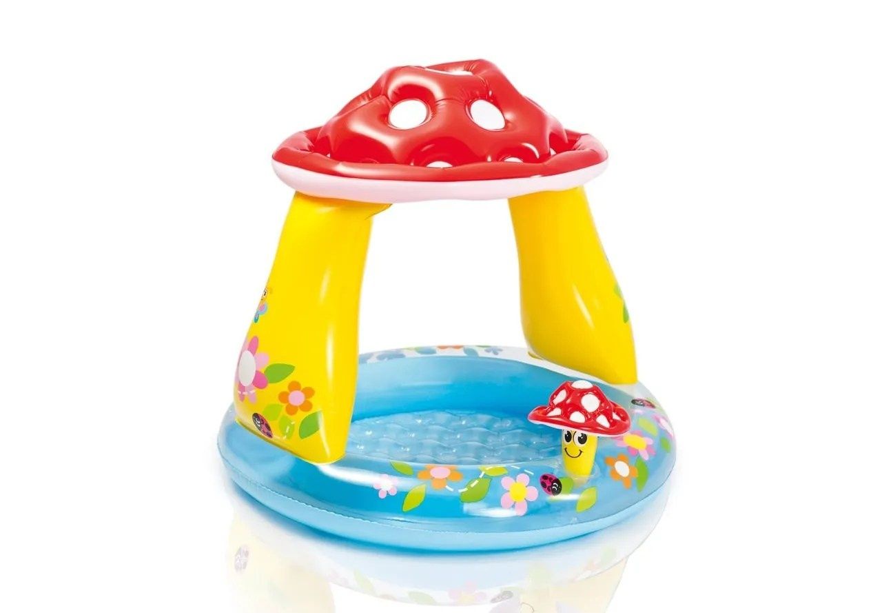 Бебешки басейн Intex 102 х 89 см,Mushroom, надуваем,