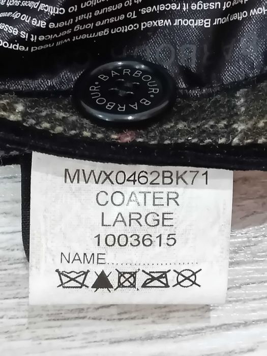 Barbour MWX0462BK71 Coater Large 1003615, The Original Barbour Tartan