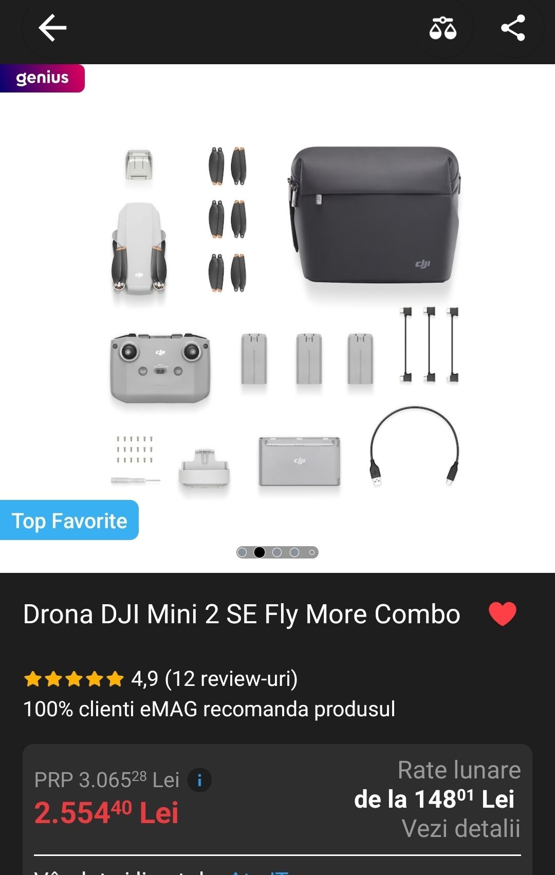 Dji mini 2 SE fly more combo