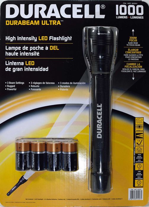 lanterna DURACELL DURABEAM ULTRA 1000,profesionala, noua
